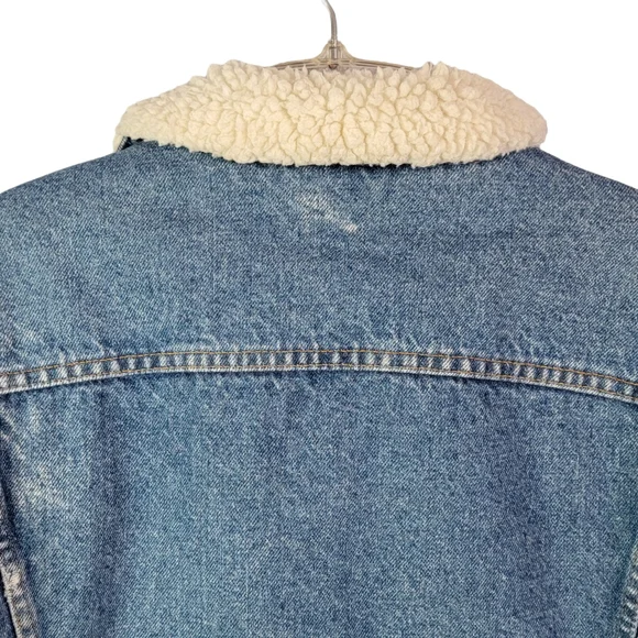 Levi's Type 3 Trucker Vintage USA Heavy Sherpa Lined Jean Jacket Coat 46R